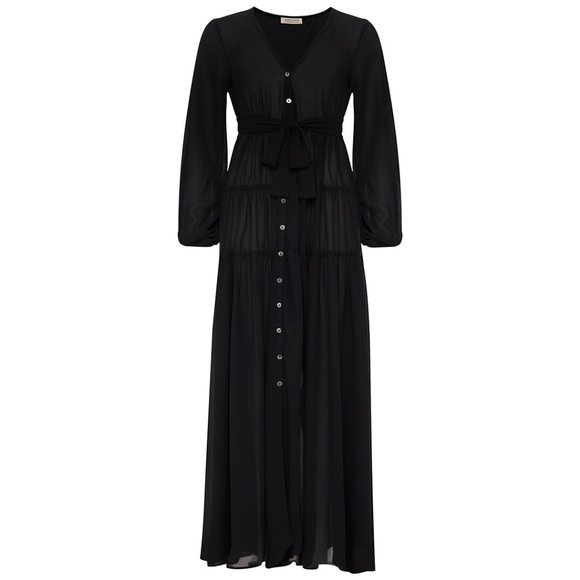 Black Chiffon Maxi Dress | The most comfortable maxi dress ever - Picture 5 of 9